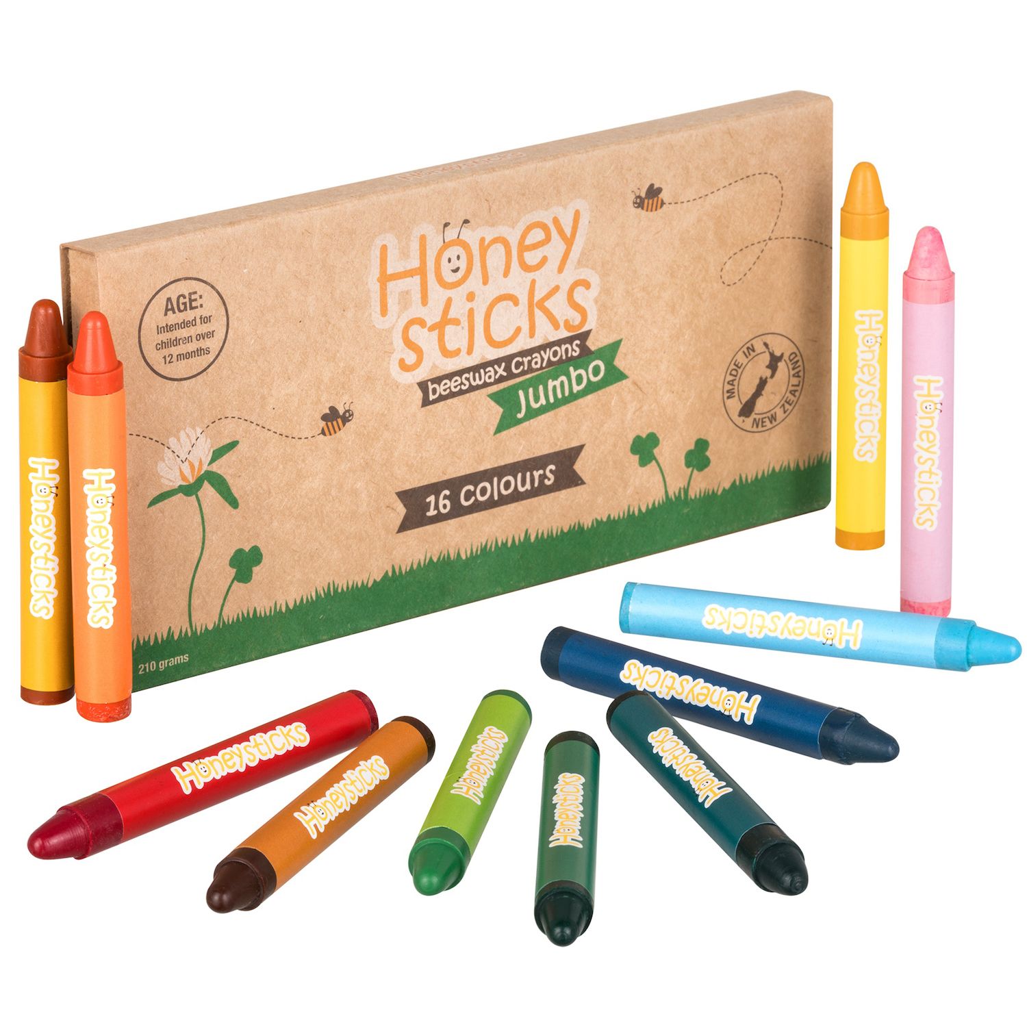 Honeysticks Beeswax Washable Bath Tub Crayons