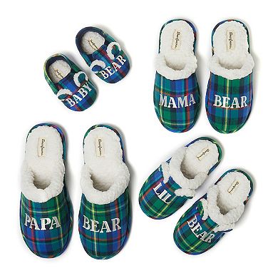 Dearfoams Mama Bear Plaid Women's Scuff Slippers