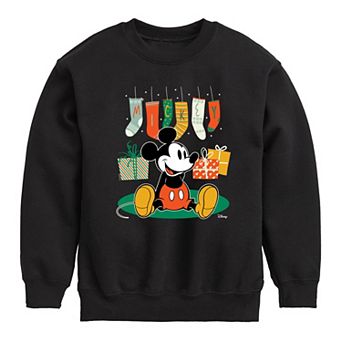 Disney's Mickey Mouse Boys 8-20 Stockings Crew Fleece Sweatshirt