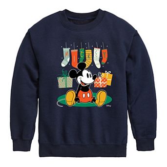 Disney's Mickey Mouse Boys 8-20 Stockings Crew Fleece Sweatshirt