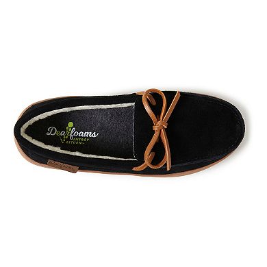 Dearfoams Wilmington Women's Suede Energy Return Moccasin Slippers