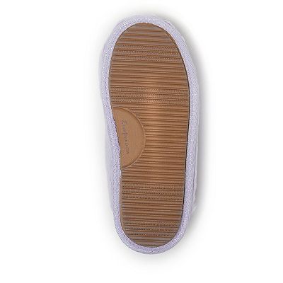 Dearfoams Women's Bailey Plush Scuff Slippers - Faux Fur Memory Foam