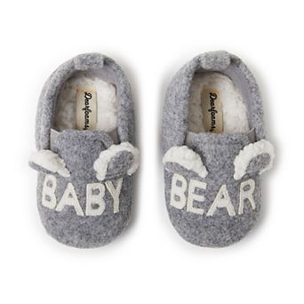 Dearfoams Casey Baby Bear Family Scuff Slippers