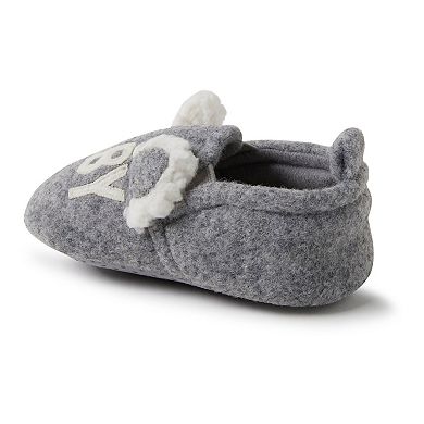 Dearfoams Casey Baby Bear Family Scuff Slippers