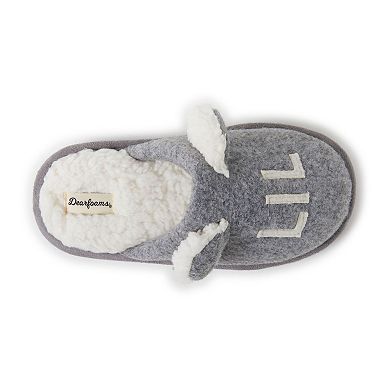 Dearfoams Casey Lil Bear Kids' Family Scuff Slippers