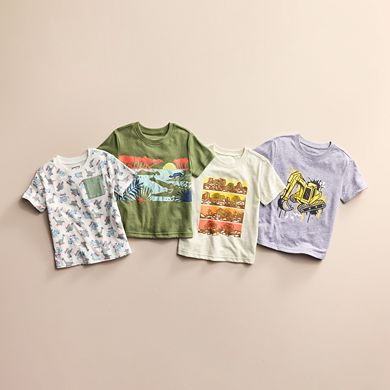 Baby & Toddler Boy Jumping Beans Allover Print Chest Pocket Graphic Tee