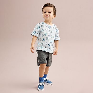 Baby & Toddler Boy Jumping Beans Allover Print Chest Pocket Graphic Tee