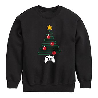Boys 8-20 Game Controller Tree Crew Fleece Sweatshirt