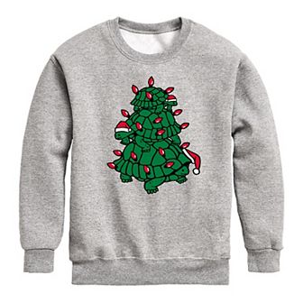 Boys 8-20 Turtle Tree Stack Crew Fleece Sweatshirt