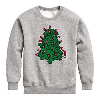 Boys 8-20 Turtle Tree Stack Crew Fleece Sweatshirt