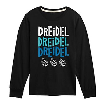 Boys 8-20 Dreidel Dreidel Dreidel Long Sleeve Graphic Tee