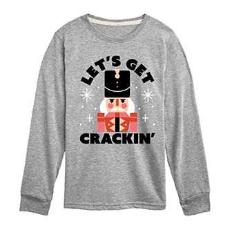 Boys 8-20 Lets Get Crackin Long Sleeve Graphic Tee