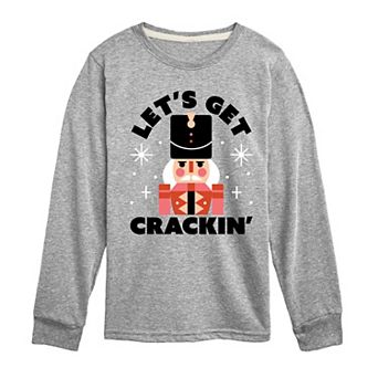 Boys 8-20 Lets Get Crackin Long Sleeve Graphic Tee