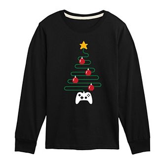 Boys 8-20 Game Controller Tree Long Sleeve Graphic Tee