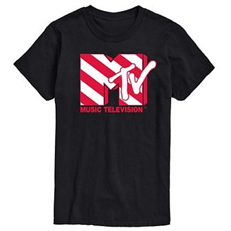 Men's MTV Candy Cane Logo Graphic Tee