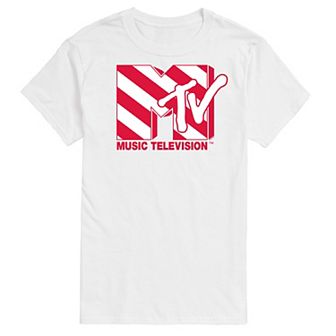 Men's MTV Candy Cane Logo Graphic Tee