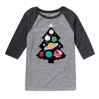 Boys 8-20 Space Tree Raglan Graphic Tee