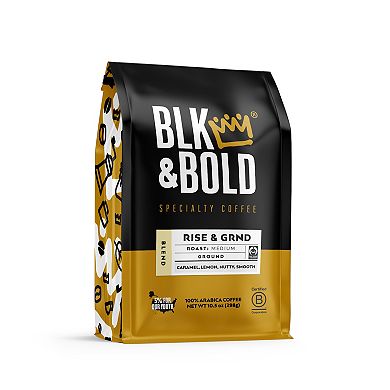 BLK & Bold, LLC Rise & Grnd - Coffee Blend - Medium Roast - Ground - 10.5-oz.
