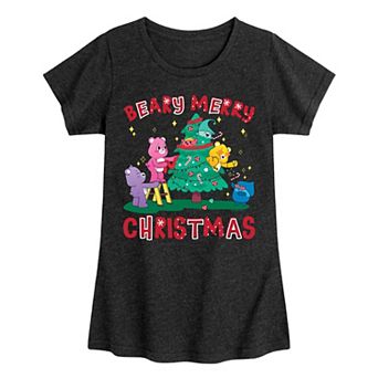 Girls 7-16 Care Bears Beary Merry Christmas Graphic Tee