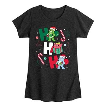Girls 7-16 Care Bears Ho Ho Ho Graphic Tee