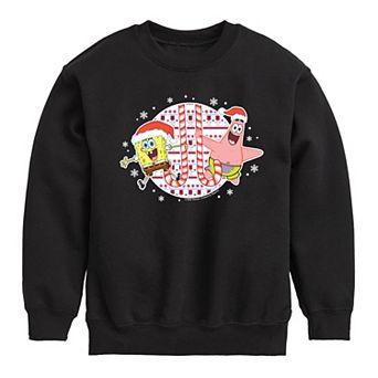 Boys 8-20 Nickelodeon Spongebob Squarepants Candy Cane Fleece Sweatshirt