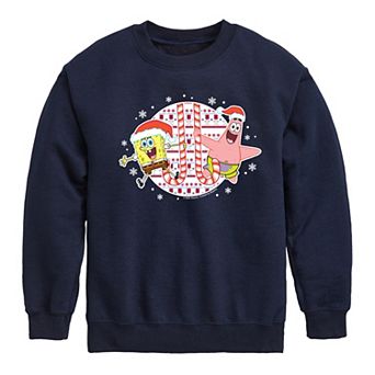 Boys 8-20 Nickelodeon Spongebob Squarepants Candy Cane Fleece Sweatshirt
