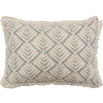 Sonoma Goods For Life Decorative Aqua Shell Throw Pillow