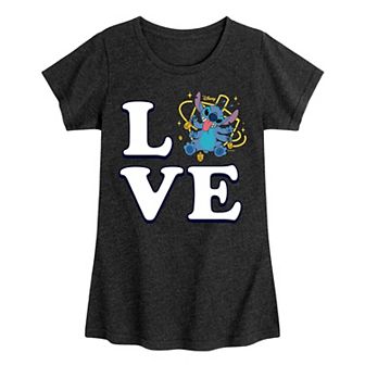 Disney's Lilo & Stitch Girls Love Driedel Tee