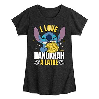 Disney's Lilo & Stitch Girls Love Hanukkah Tee
