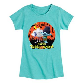 Girls Trolls Happy Trolloween Graphic Tee