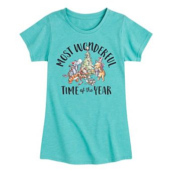 Disney's Winnie The Pooh Girls Most Wonderful Time Tee
