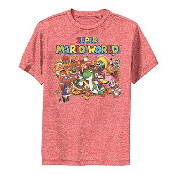 Boys 8-20 Super Mario Bros World Map Graphic Tee