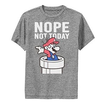 Boys 8-20 Super Mario Bros Nope Not Today Graphic Tee