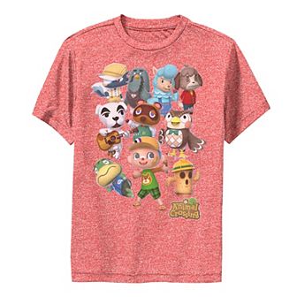 Boys 8-20 Animal Crossing Characters Collage Graphic Tee