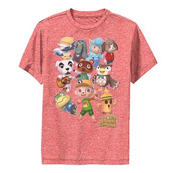 Boys 6-20 Animal Crossing Characters Collage Graphic Tee