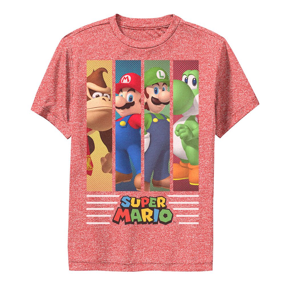 Boys 6-20 Super Mario Bros Group Banners Graphic Tee