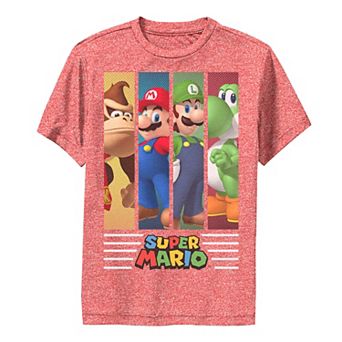 Boys 8-20 Super Mario Bros Group Banners Graphic Tee