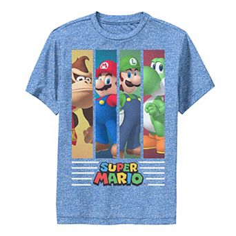 Boys 8-20 Super Mario Bros Group Banners Graphic Tee
