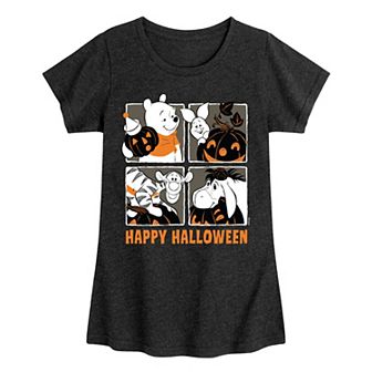 Disney's Winnie The Pooh Girls Happy Halloween Tee