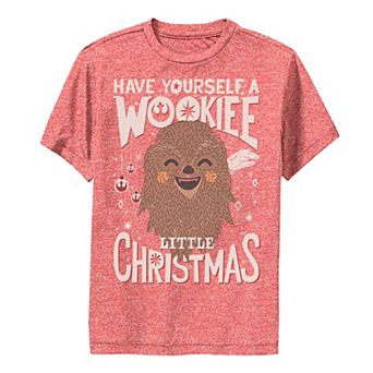 Boys 8-20 Star Wars Wookie Little Christmas Graphic Tee