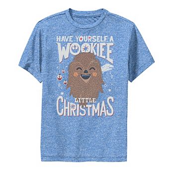Boys 8-20 Star Wars Wookie Little Christmas Graphic Tee