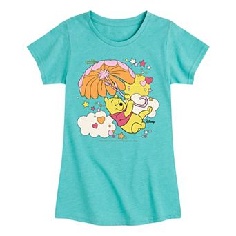Disney's Winnie The Pooh Girls Retro Umbrella Tee