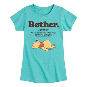 Disney's Winnie The Pooh Girls Bother Definition Tee