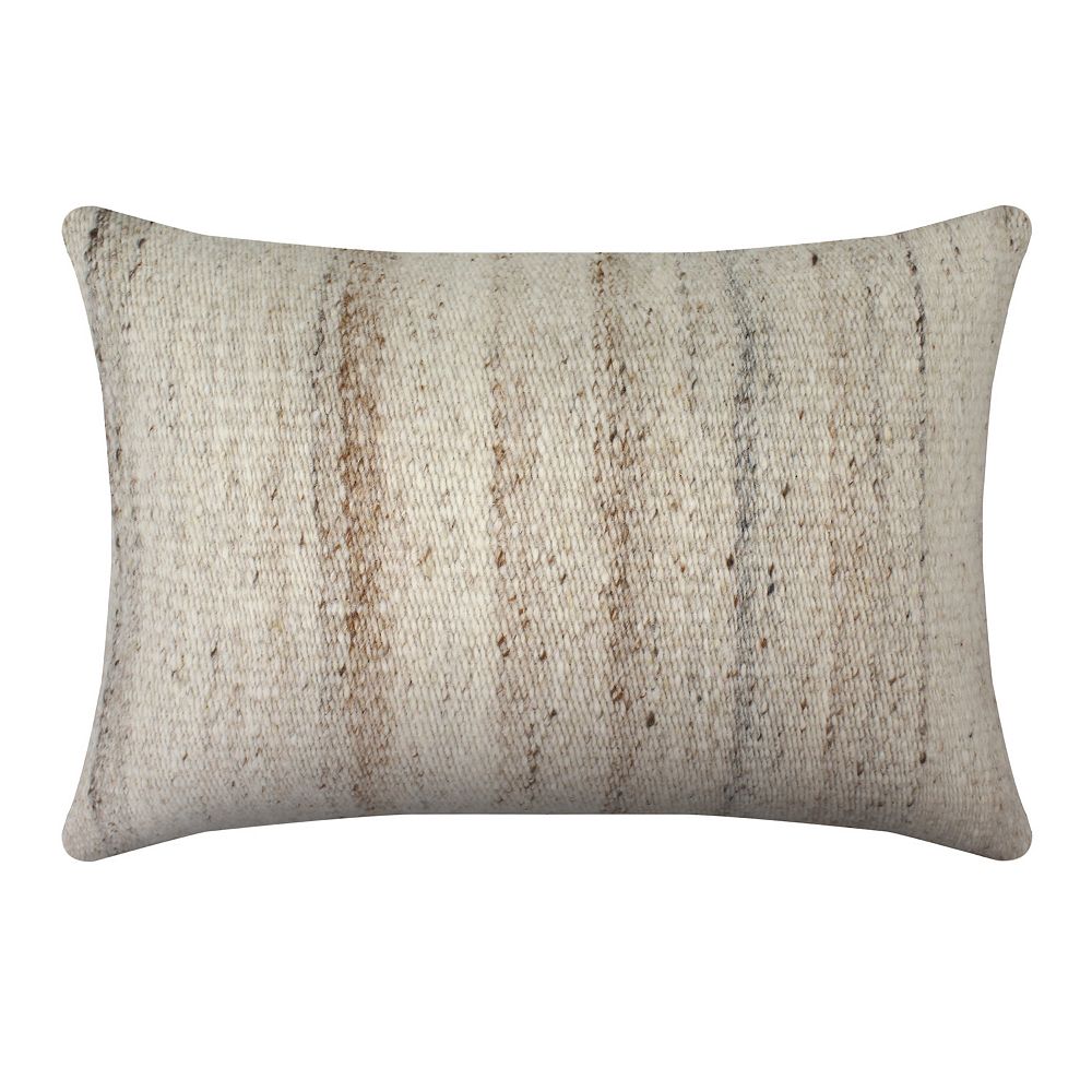 Sonoma Goods For Life® Gray Woven Striped 14" x 20" Throw Pillow