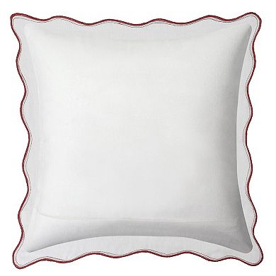Sonoma Goods For Life Striped Scalloped Edge 18" x 18" Throw Pillow