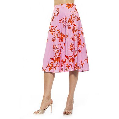 Women's ALEXIA ADMOR Mabel Midi Flared Skirt