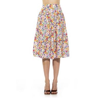 Women's ALEXIA ADMOR Mabel Midi Flared Skirt