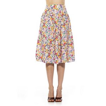 Women's ALEXIA ADMOR Mabel Midi Flared Skirt