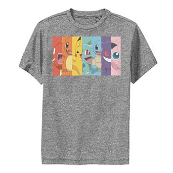 Boys 6-20 Pokemon Rainbow Stripes Tee
