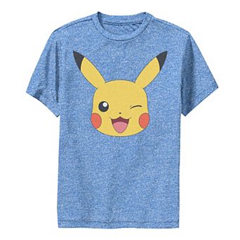Boys 6-20 Pokemon Pikachu Winking Face Tee